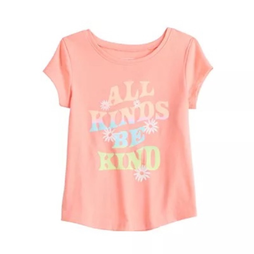 Toddler Girl
Jumping Beans®
"All Kinds Be
Kind" Graphic Tee